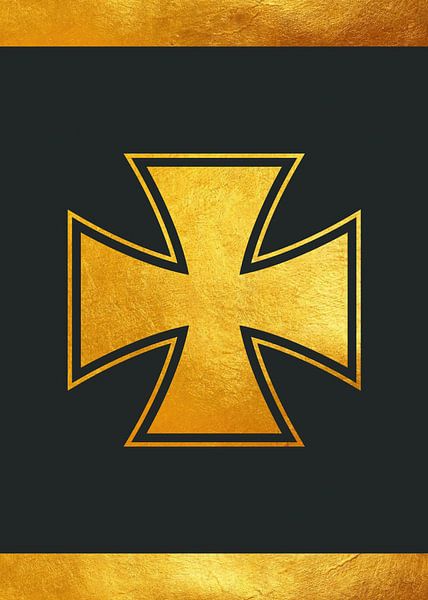 Goud ijzeren kruis van artisticdesign1903