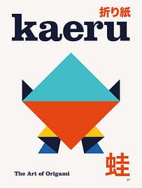 No02 Kaeru Origami Geometric Poster