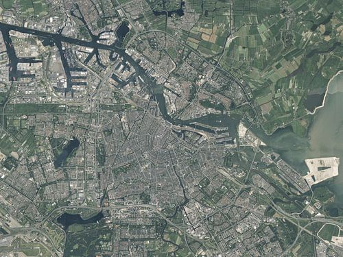 Aerial photo of Amsterdam