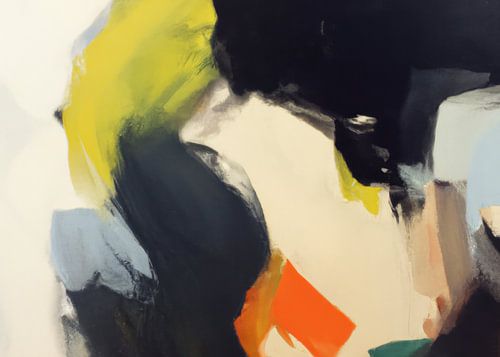 Modernes abstraktes Gemälde "warmes Glühen"