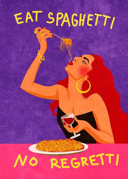 Eat spaghetti no regretti by SITI AMINAH