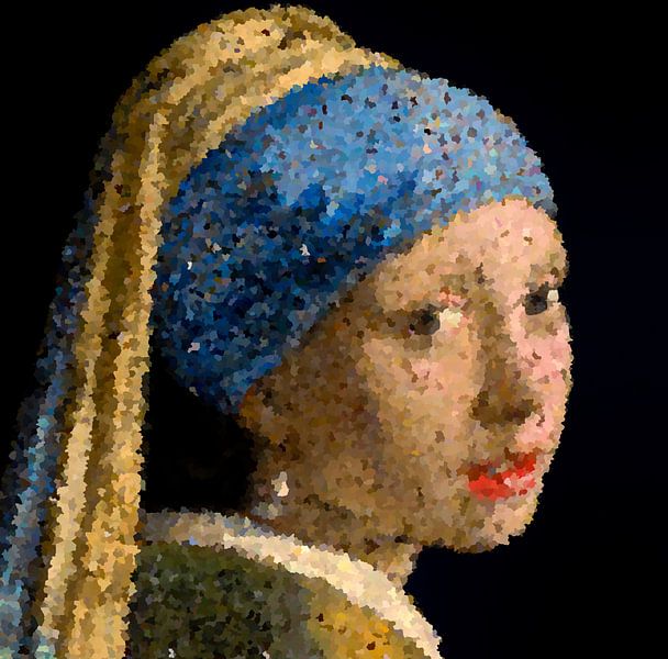 Das Mädchen mit dem Perlenohrring von Digital Art Studio