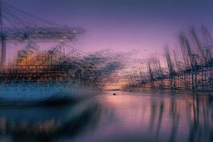 Mein Gewinnerfoto: Abendlicht am Containerterminal Burchardkai