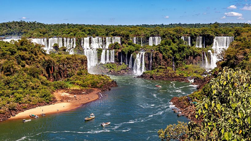 The Iguazu Falls between Argentina and Brazil by Roland Brack