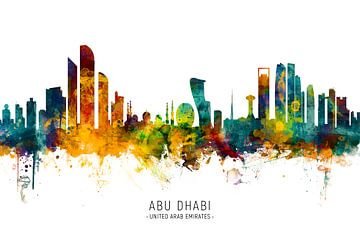 Skyline von Abu Dhabi von Michael Tompsett