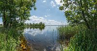 Wijde Blik, Panorama of a lake in Kortenhoef, Wijdemeren, Netherlands