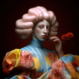 Portrait of a fantasy figure by Ton Kuijpers