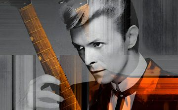 David Bowie guitar by FoXo Art