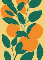 Der orangefarbene Apfel