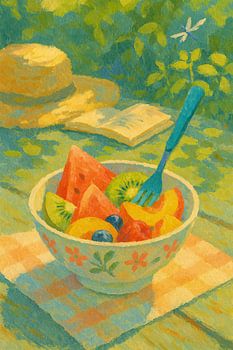 Sanftes Licht und süße Früchte