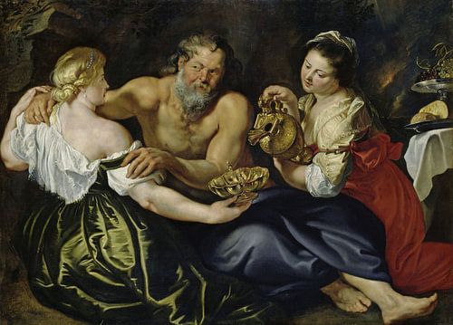 Lot en zijn dochters, Peter Paul Rubens