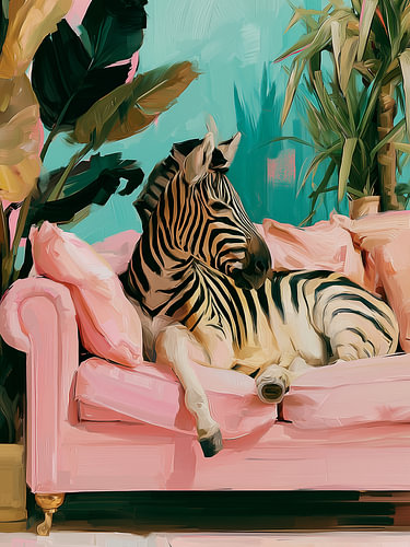 Zebra-Couch-Zimmer
