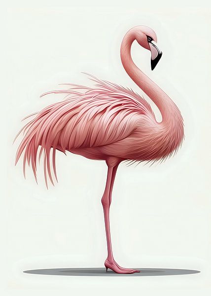 Cute Flamingo by Rizal Azhari