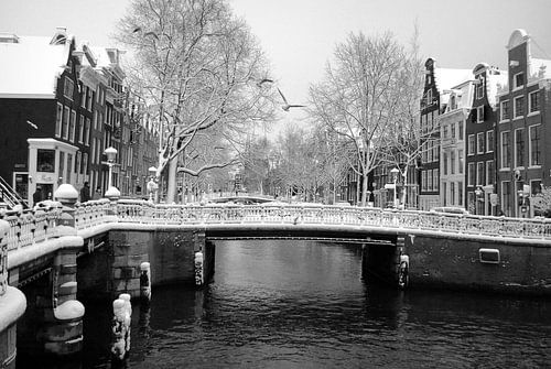 Leidsegracht / L'hiver à Amsterdam
