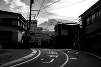 Mount Fuji vanuit Fujikawaguchiko gezien