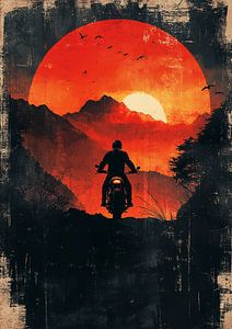 Auf dem Weg zum Sonnenuntergang