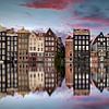 Damrak Amsterdam van Fotografie Ronald