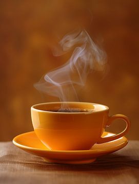 Kopje koffie of cappuccino drinken van Egon Zitter
