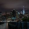 Lower Manhattan by Night von Bart van der Horst