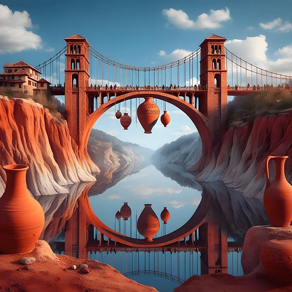 "Floating clay bridge from Avanos" 🎭✨ by XKREM