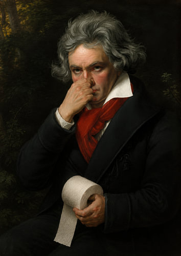 Ganz schön dicke Luft, Ludwig! – Beethoven mit Klopapier von Niklas Maximilian