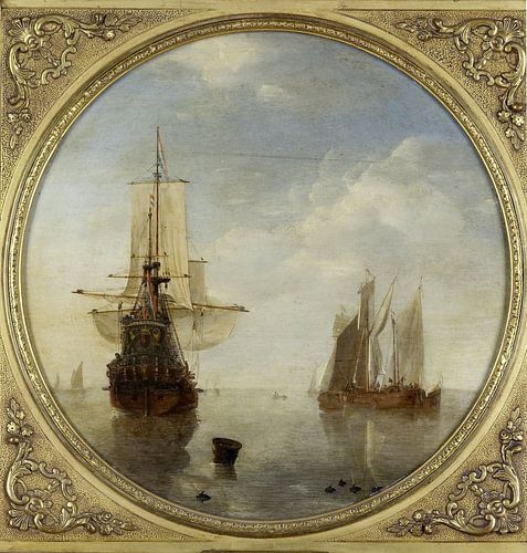 Schepen voor anker, Willem van de Velde (II)