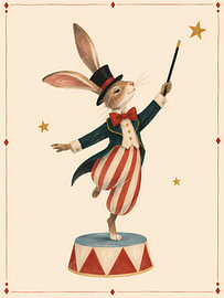 Le magicien lapin salue le public sur Mosaic Dialogue