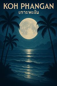 Vollmond über Koh Phangan - verträumte thailändische Inselnacht Gelassenheit