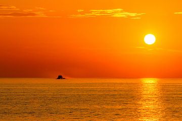 Zonsondergang aan Zee van Dennis Das