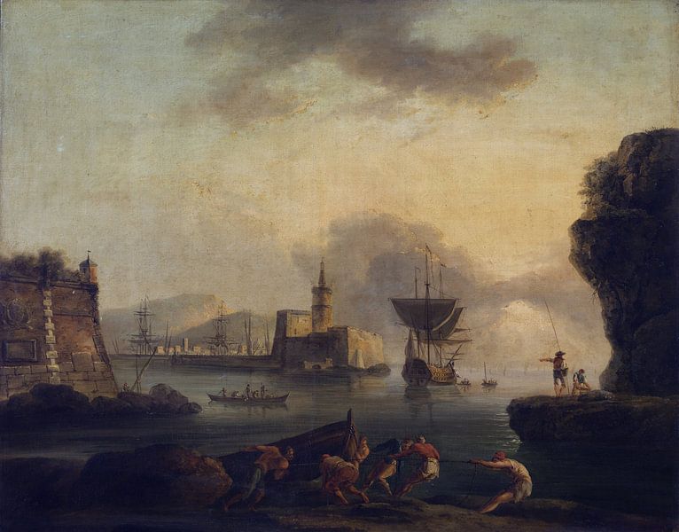 Neapel, Claude Joseph Vernet, 1740 von Atelier Liesjes
