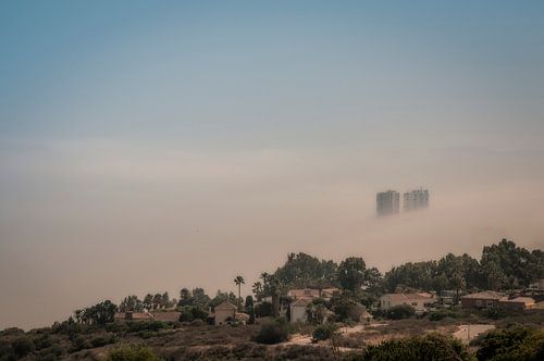 Mervilla Costa del sol met uitzicht op flats van Fuengirola fotoposter of  wanddecoratie