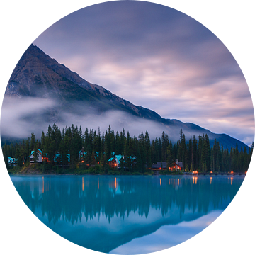 Zonsopkomst Emerald Lake, Canada