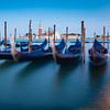 Venedig - San Giorgio Maggiore mit Gondeln von Martin Wasilewski