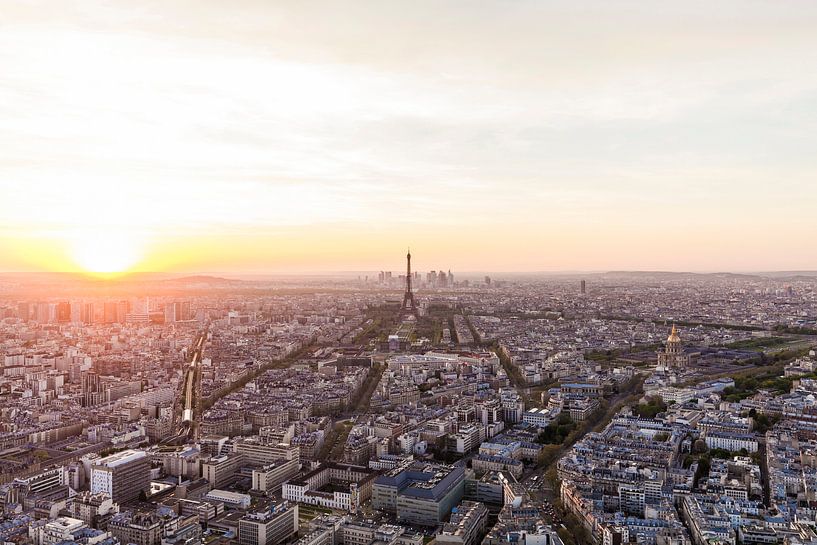 Paris avec la Tour Eiffel au coucher du soleil par Werner Dieterich