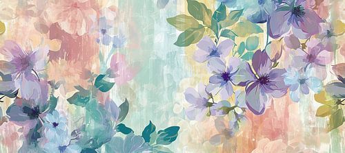 Pastellfarbene Blumenkunst | Sanfte Blumenharmonie