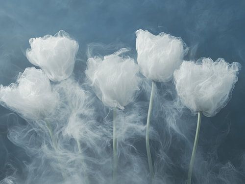 Tulips in the Mist