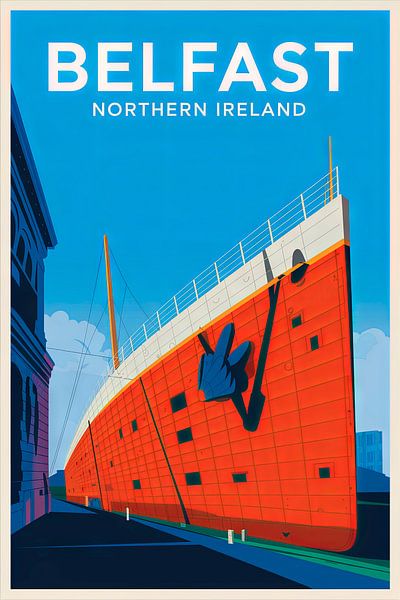 Belfast, Irlande du Nord. par Poster Art Shop