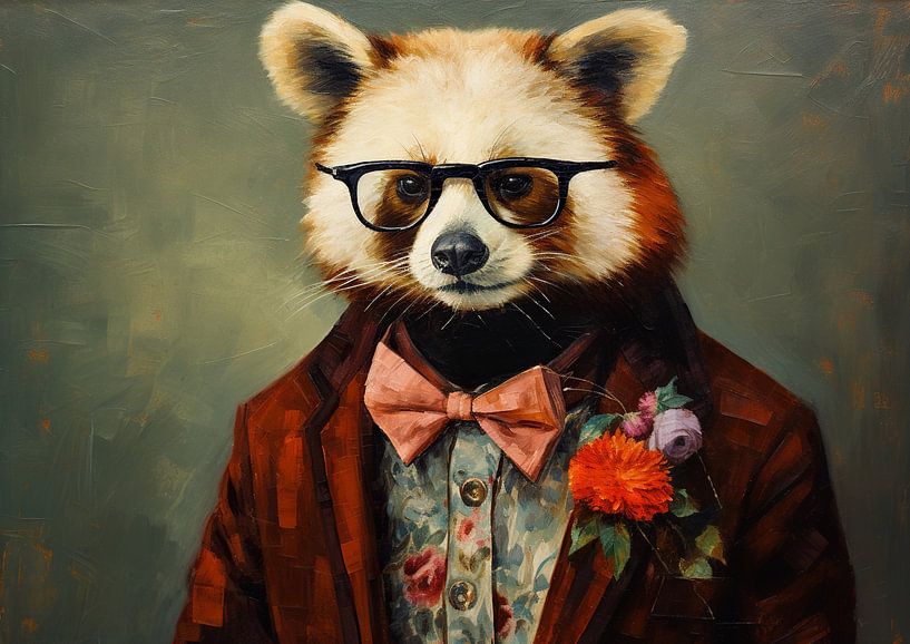 Stylish Panda by Wonderful Art