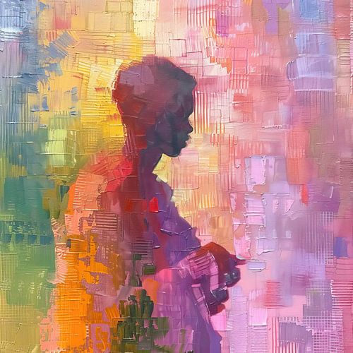 Peinture de portrait de femme