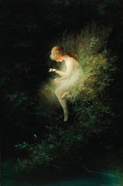 Girl Holding A Snake – Innocence, Karl Wilhelm Diefenbach