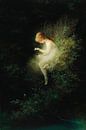 Mädchen hält eine Schlange - Unschuld, Karl Wilhelm Diefenbach von Meisterhafte Meister Miniaturansicht