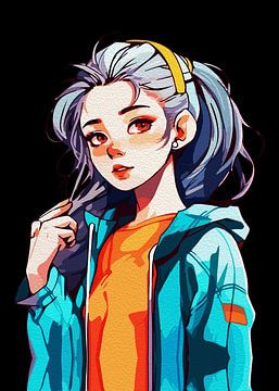 ANIME MEISJE KARAKTER 19 van Ramy Salah Hefny