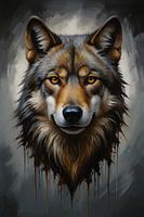 The Majestic Gaze of a Wolf