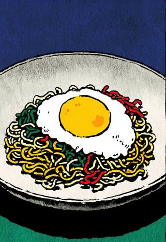 Colorful Noodle Delight with Egg