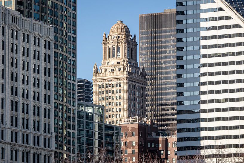Impressie van diversen bouwstijlen in Chicago van Eric van Nieuwland