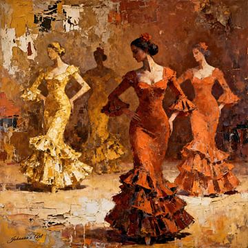 Flamenco Spirit van Johannas Art Creations