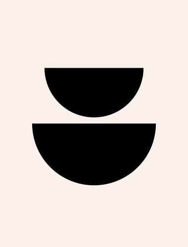 Cirkels. Retro jaren 20 vintage geometrische vorm Nr. 5