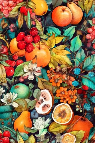 Bloemen en fruit #tuin