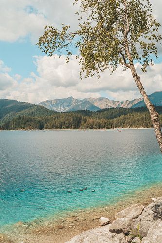 A peaceful Eibsee in southern Germany