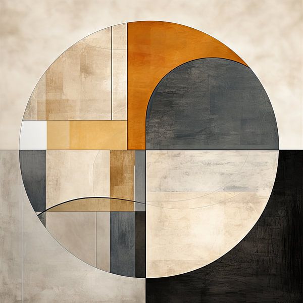 Geometrische Kunstwerke | Abstrakte Formen von Blumen Studio